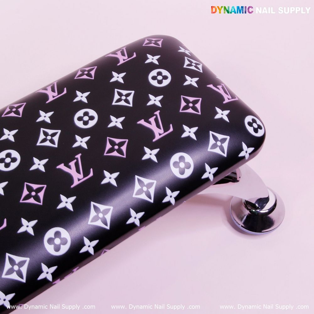 Black PU leather nail armrest - 3