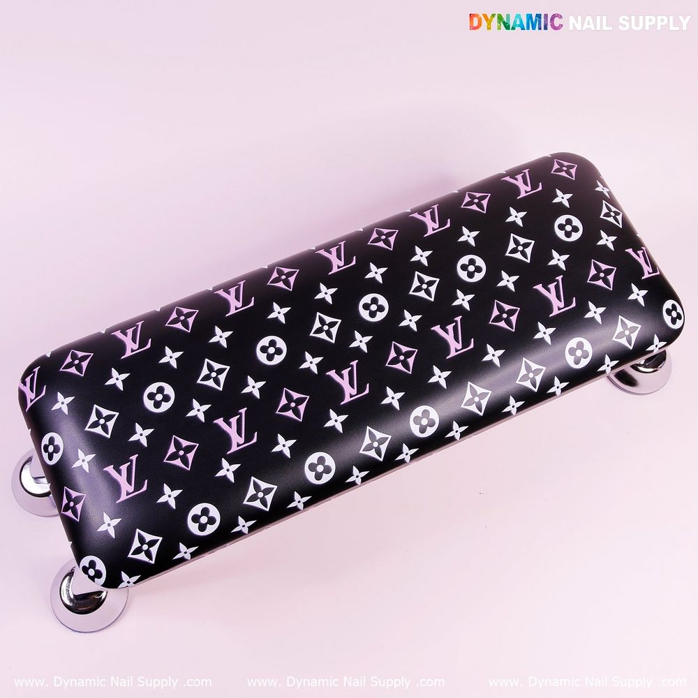 Black PU leather nail armrest - 5