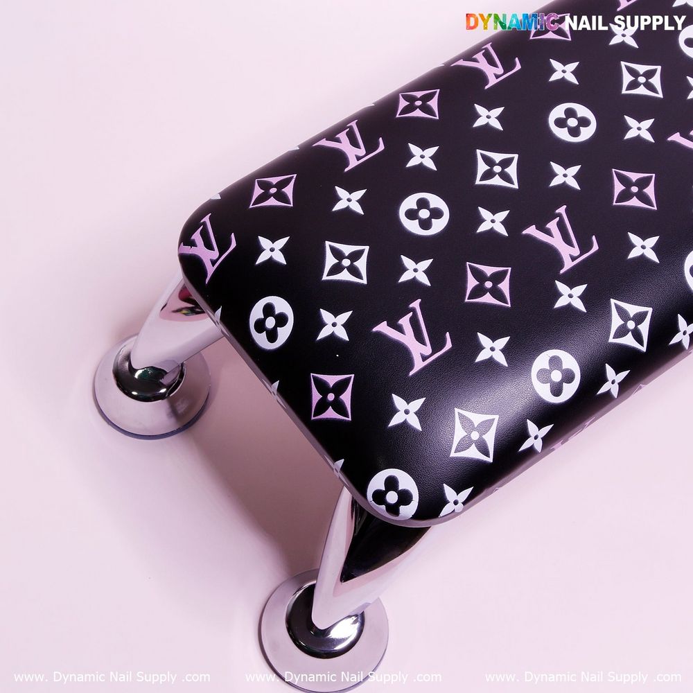 Black PU leather nail armrest - 6