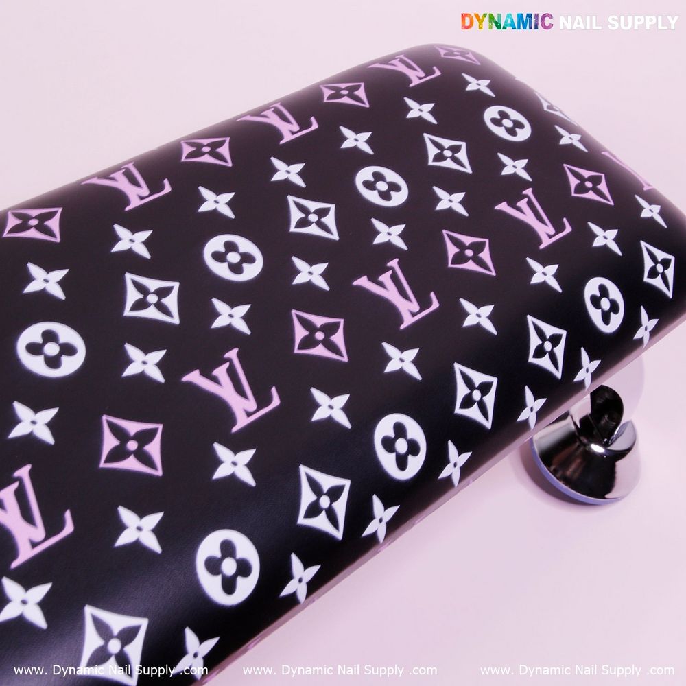 Black PU leather nail armrest - 8