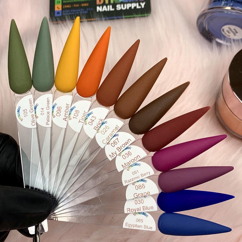 fall acrylic powder jars set - 7