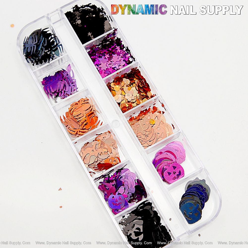 Halloween Nail Sequins Mix for Trendy Fall Manicures