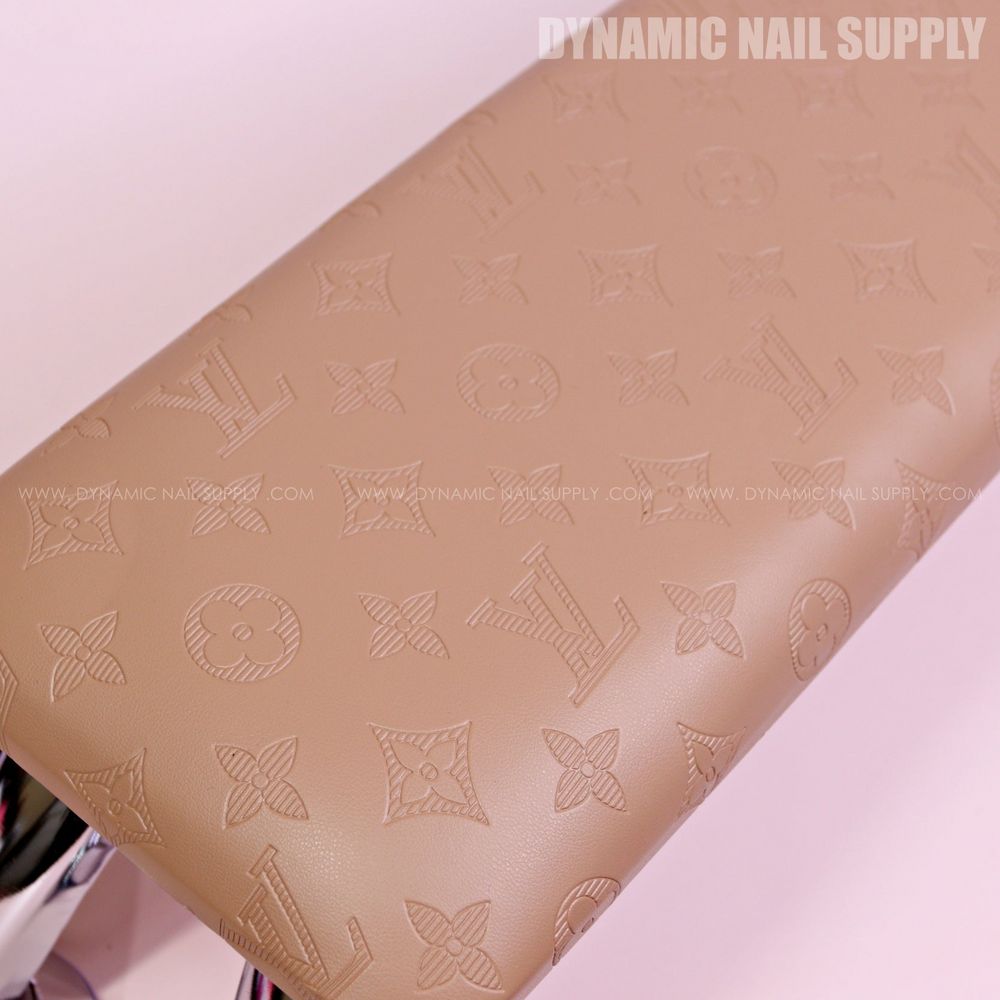 Brown LV leather nail armrest - 2