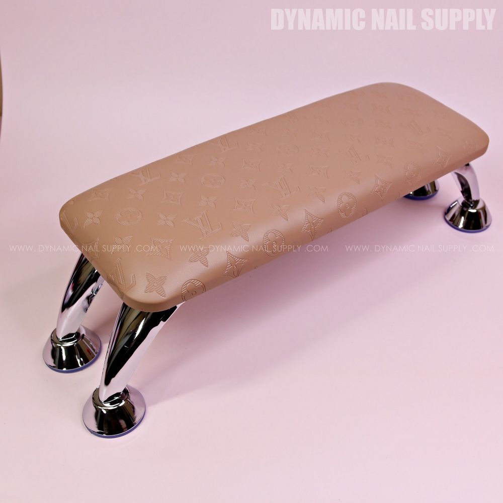 Brown LV leather nail armrest - 3