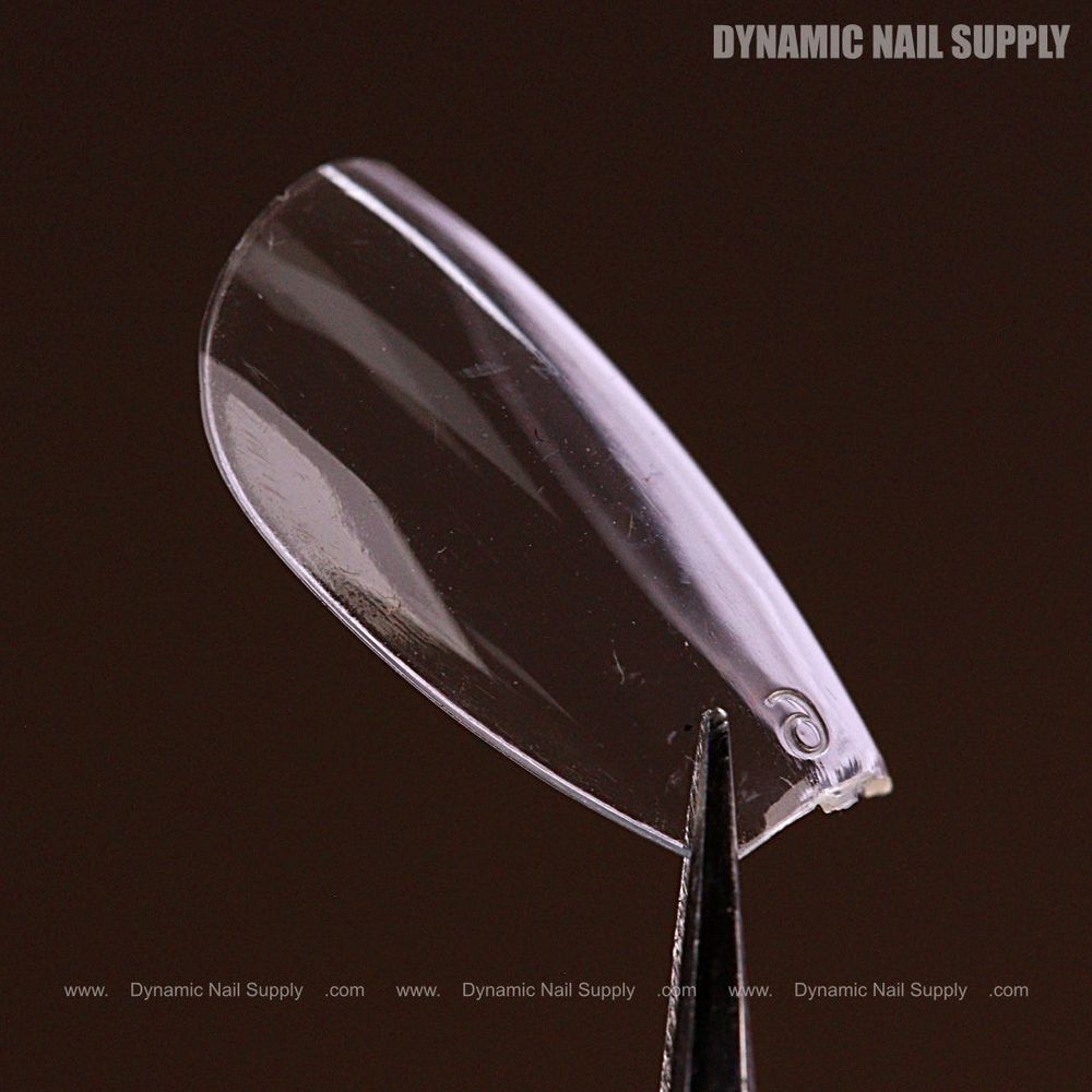 Natural short coffin gel tips box - 2