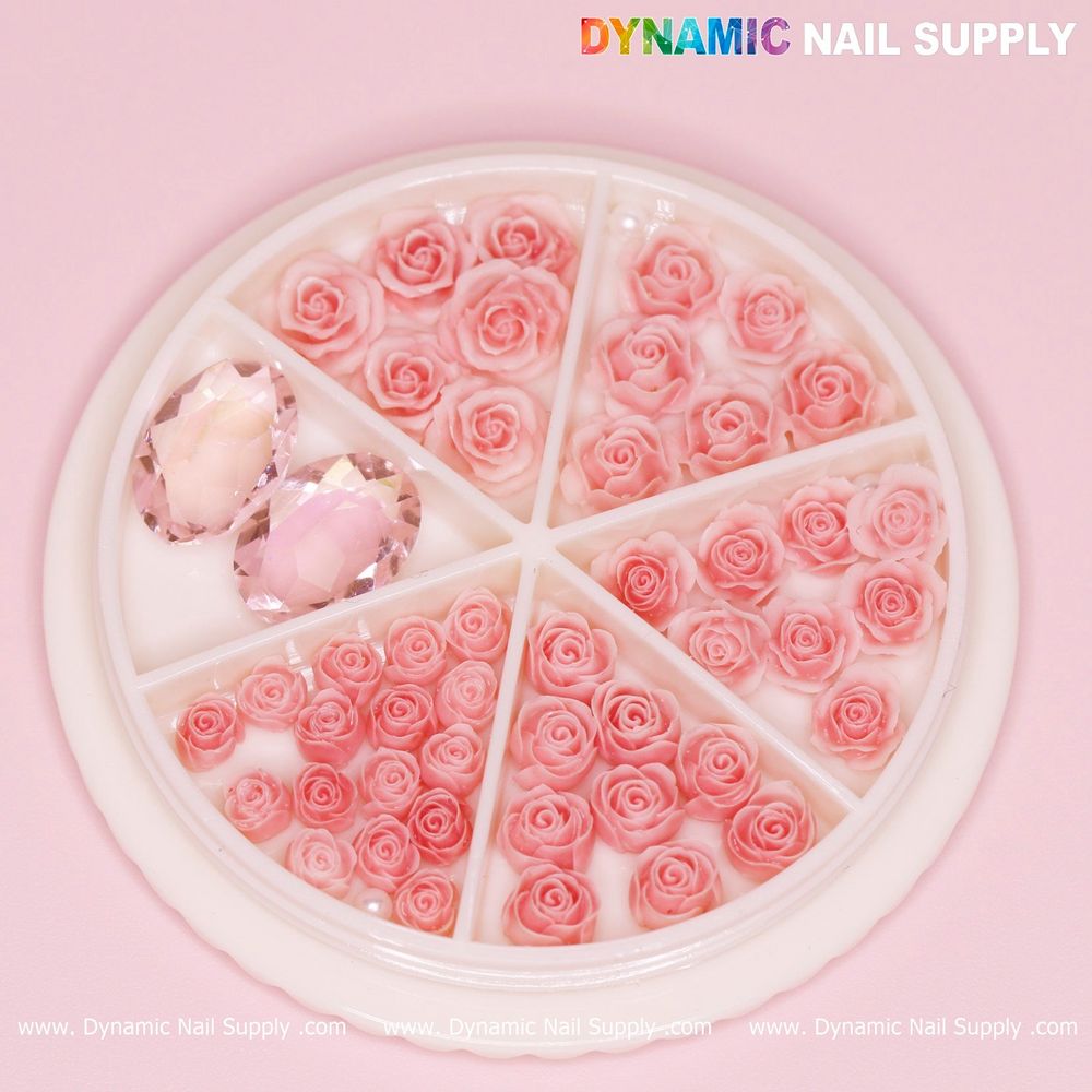 Master Pink Rose Nail Charms: Salon Results at Home