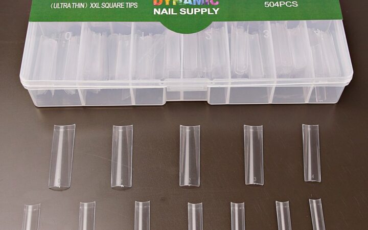 Salon Workflow for XXL Clear Square Nail Tips